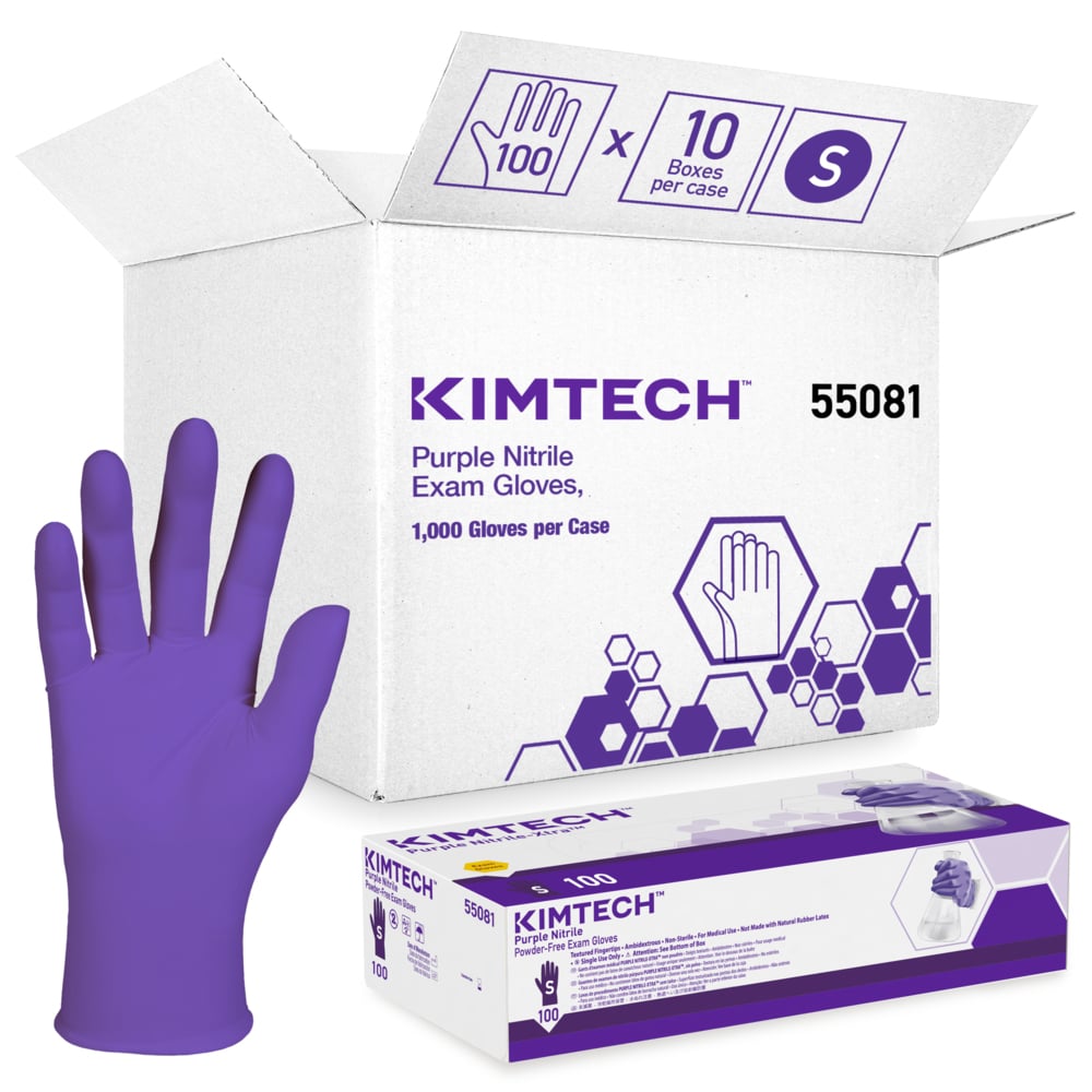 Kimtech Purple Nitrile Exam Gloves